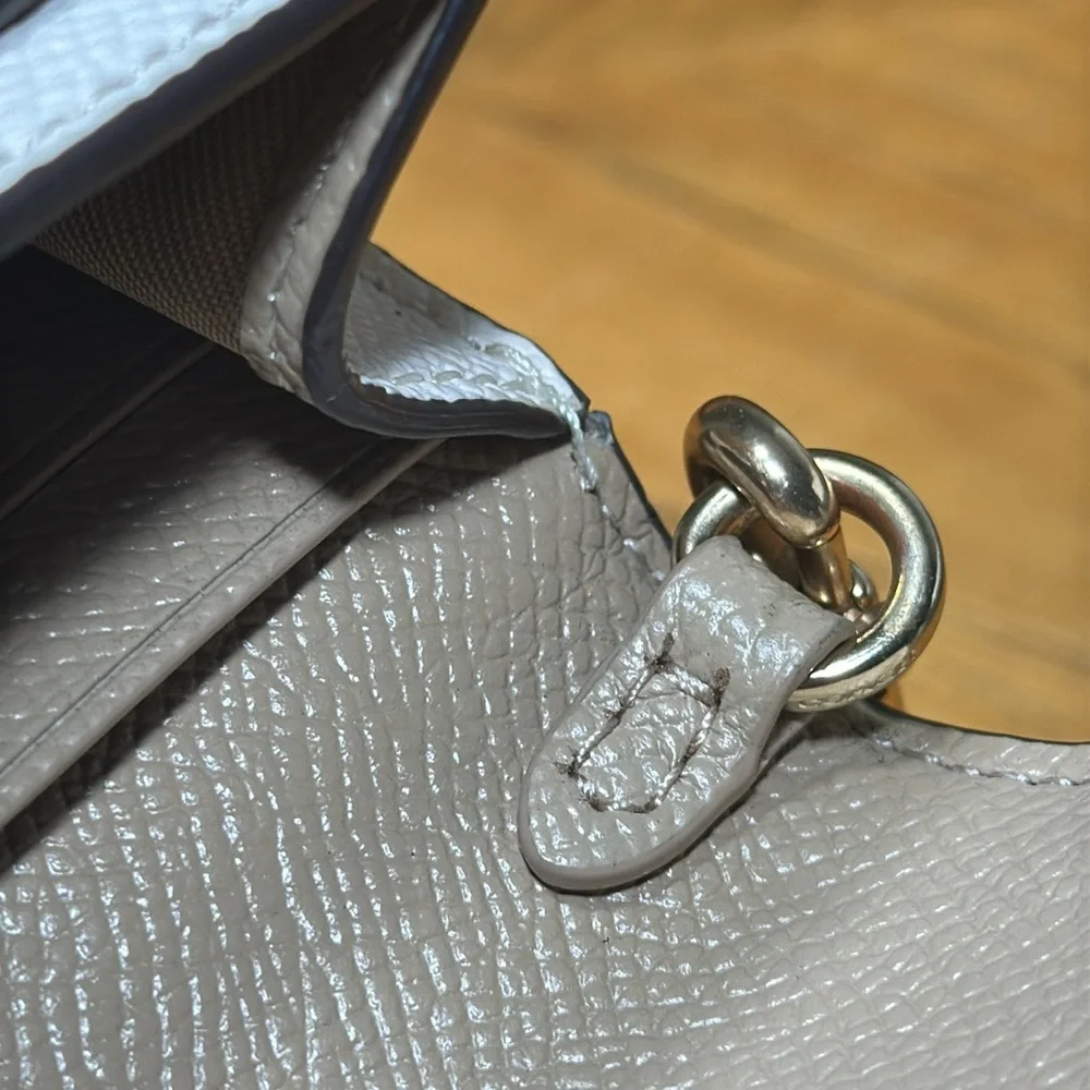 COACH Slim Turnlock Envelope Wallet With Chain - Picture 12 of 16